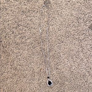 Black/White diamond necklace